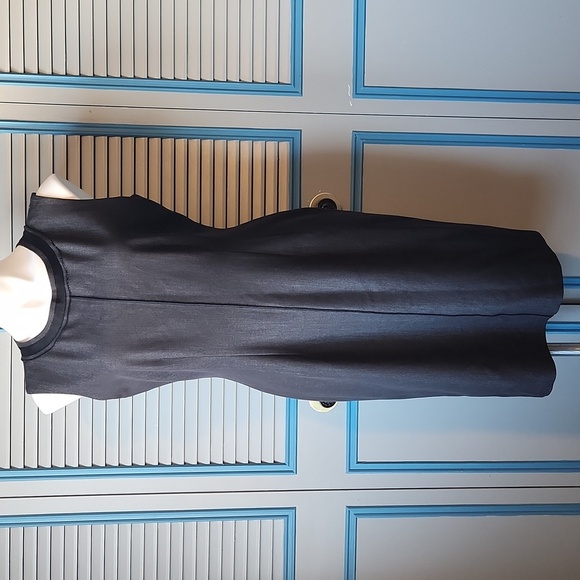 Adrienne Vittadini Charcoal Gray Sleeveless Dress - Picture 2 of 13